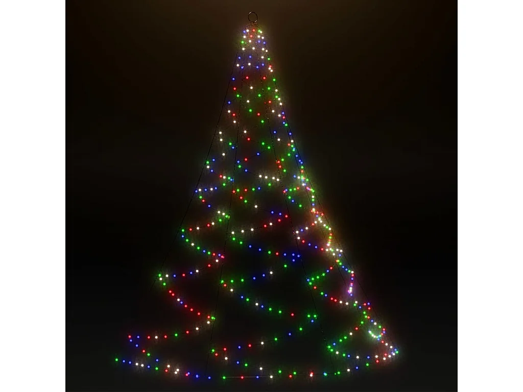 Árvore de Natal parede 720 luzes LED 5 m int/ext colorido