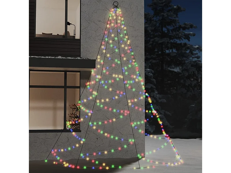 Árvore de Natal parede 720 luzes LED 5 m int/ext colorido