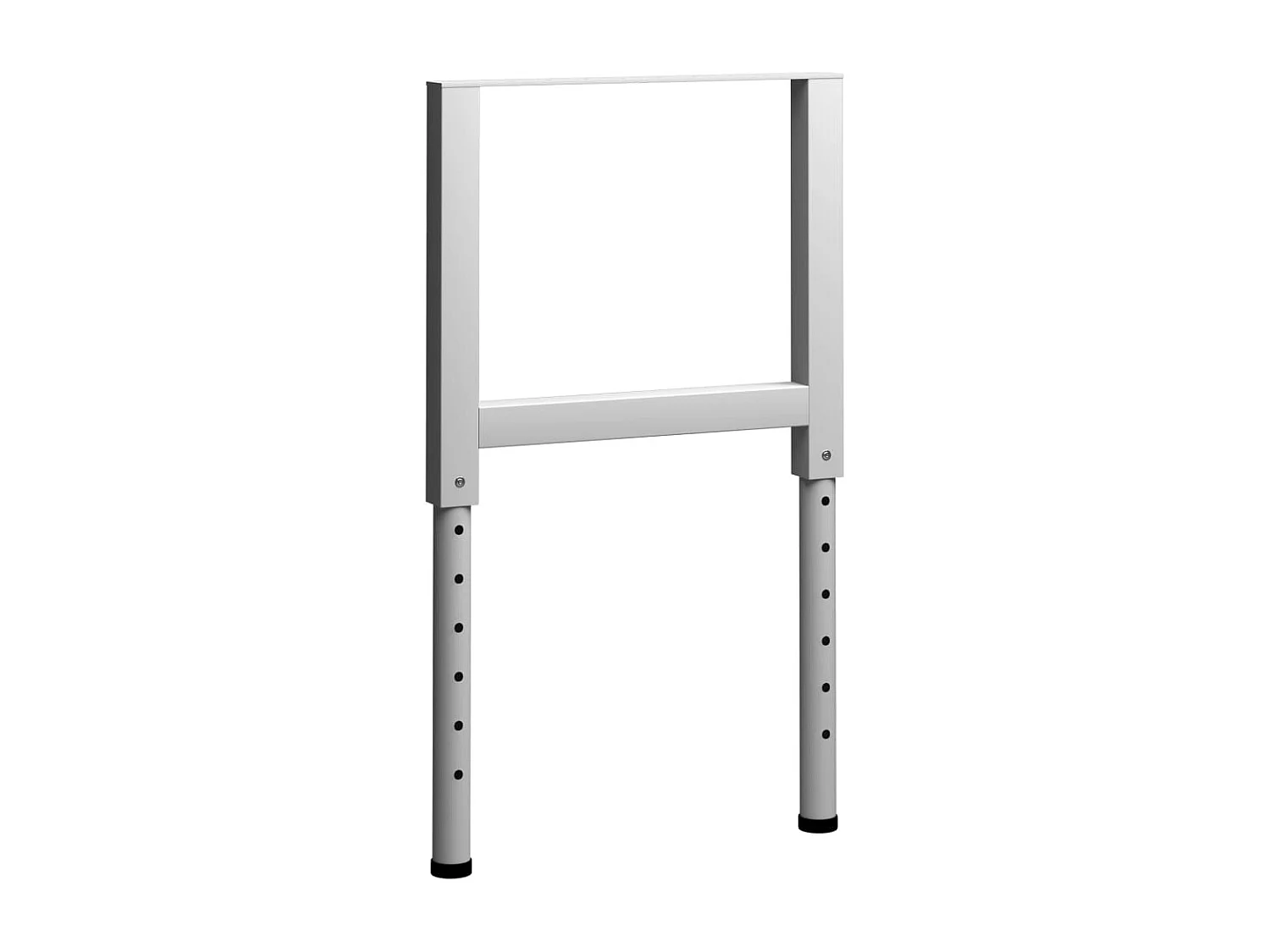 Estruturas bancada ajust. 2 pcs 55x(69-95,5)cm metal cinza