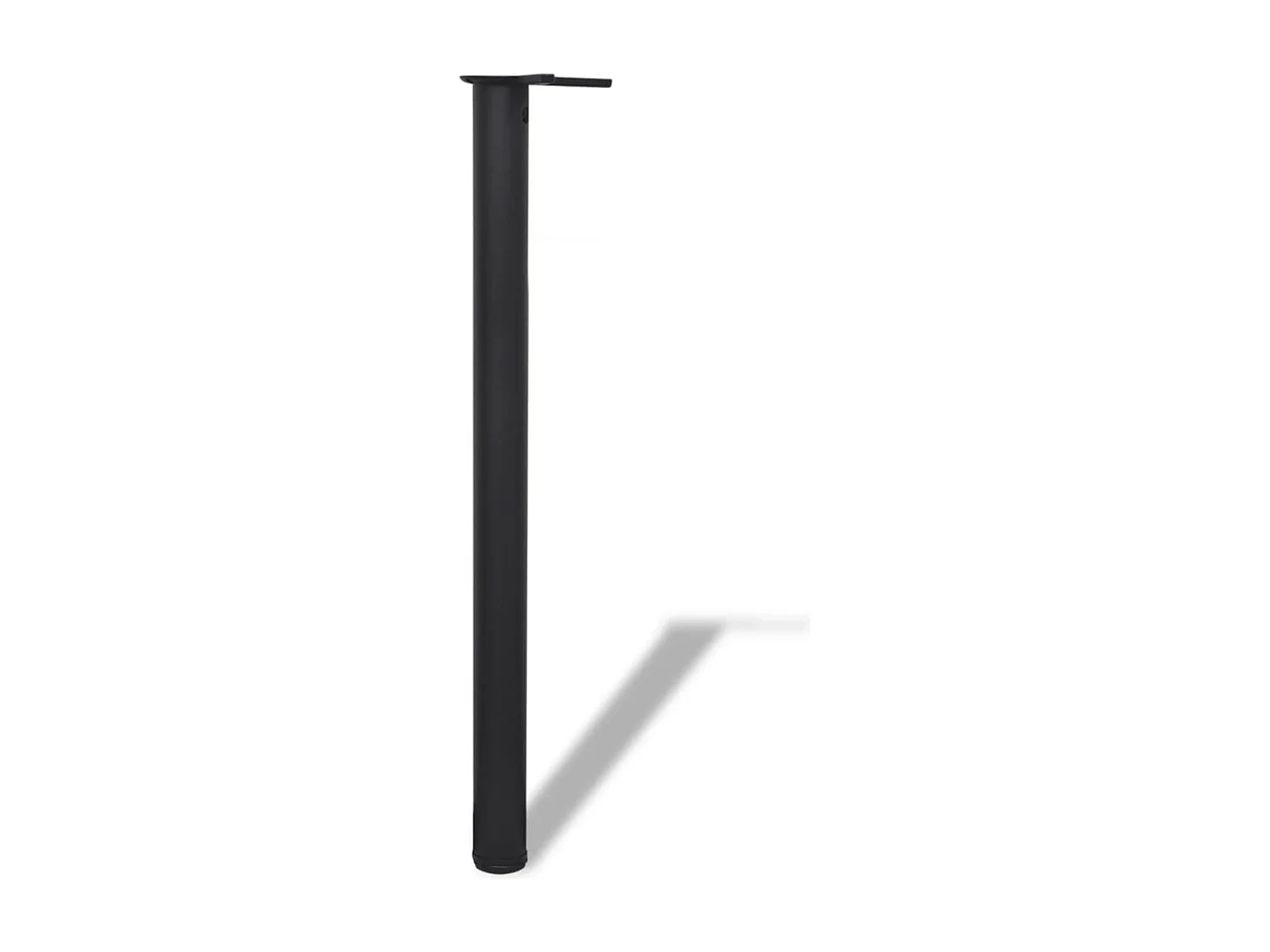 4 pernas de mesa, altura ajustável, preto 870 mm