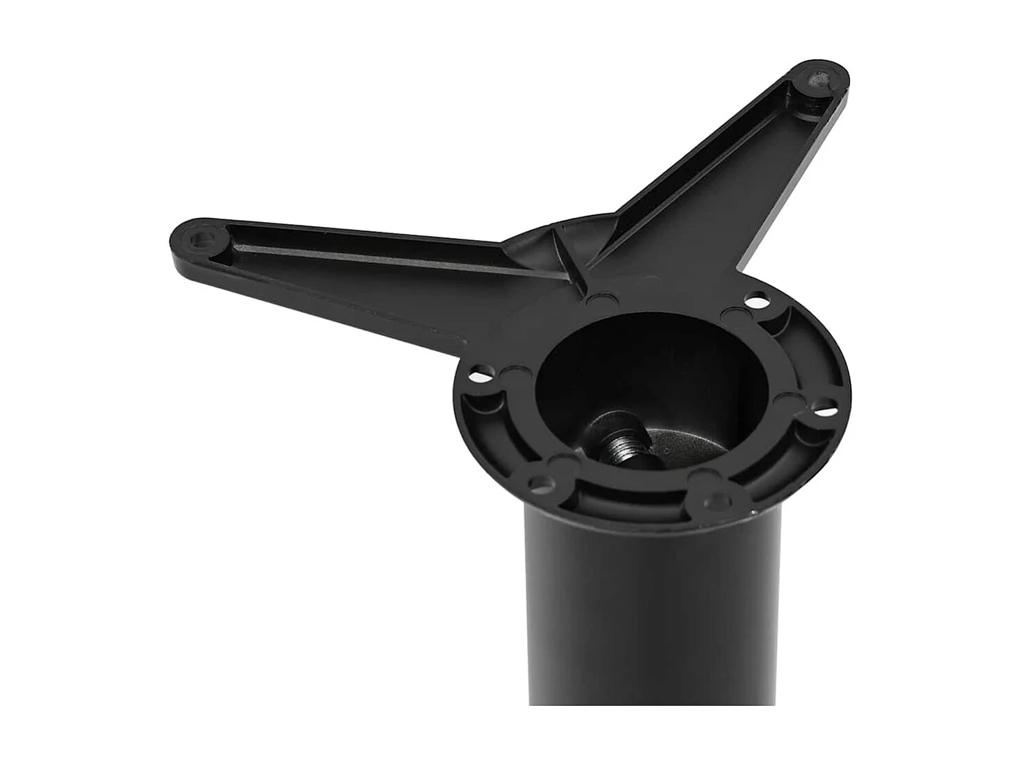 4 pernas de mesa, altura ajustável, preto 870 mm