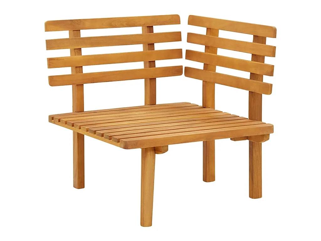 Garten-Ecksofa mit Kissen Massivholz Akazie