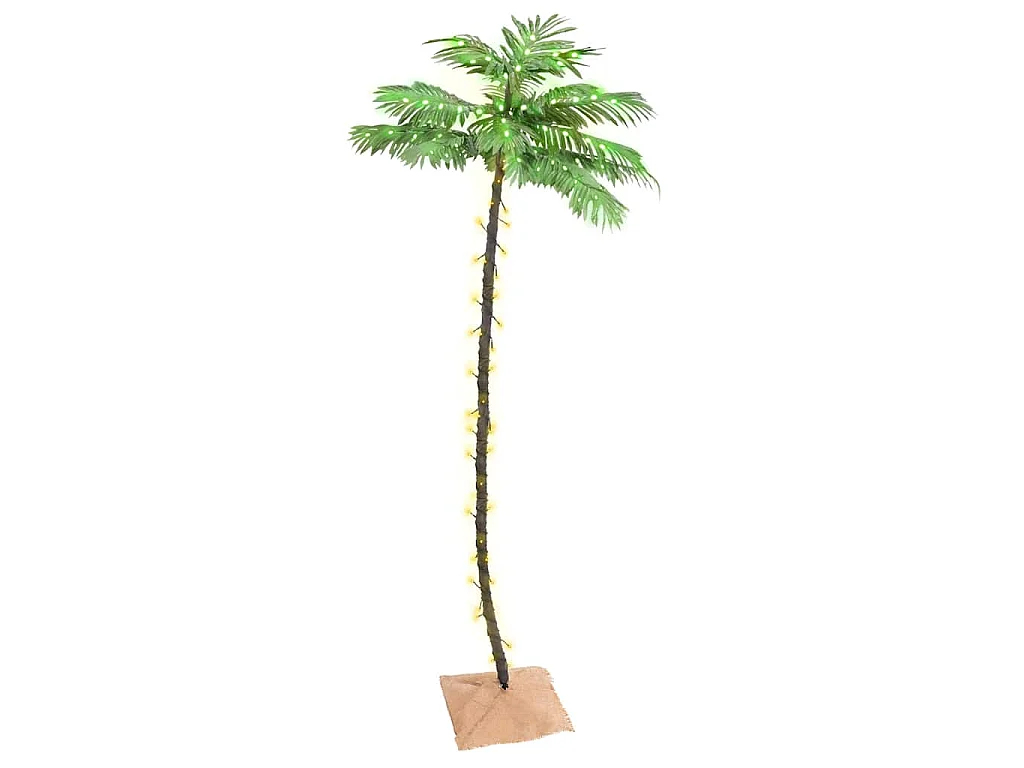 Palmier à LED 136 LED Blanc chaud 220 cm