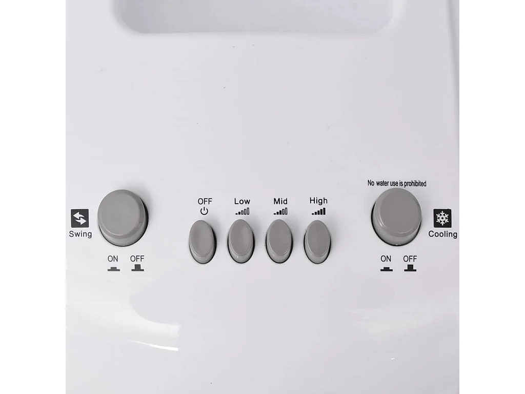 Refroidisseur d'air portable 80 W 4 L 25x26x56 cm