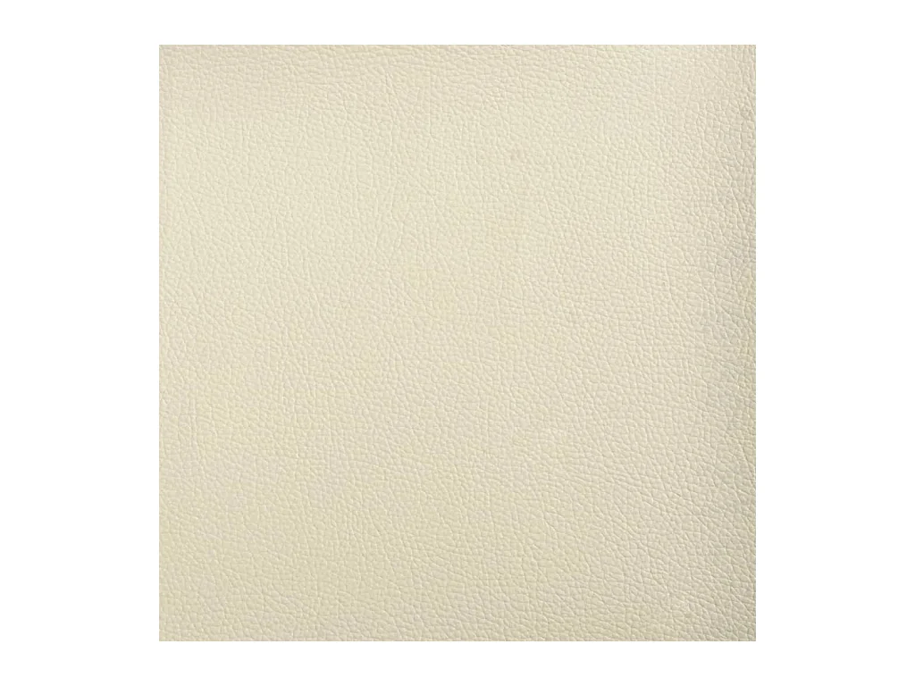 2-Sitzer-Sofa Creme 140 cm Kunstleder