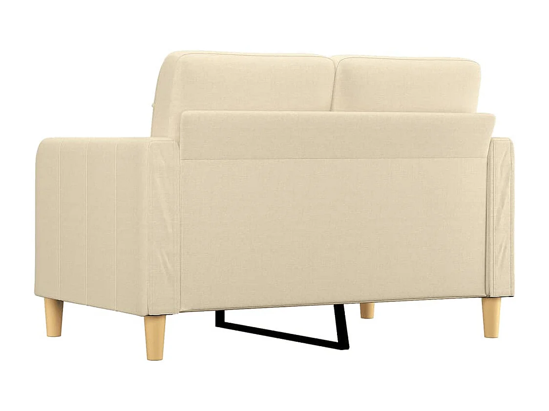 2-Sitzer-Sofa Creme 120 cm Stoff