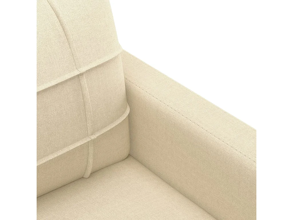 2-Sitzer-Sofa Creme 120 cm Stoff