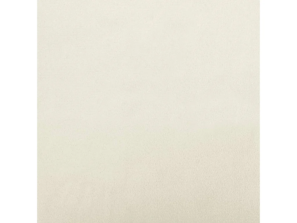 Ensemble de canapés 2 pcs avec coussins crème velours