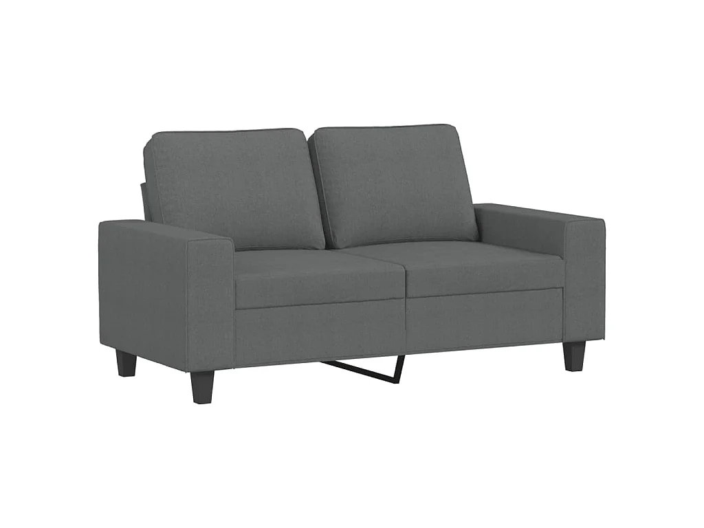 3-delige Loungeset stof donkergrijs