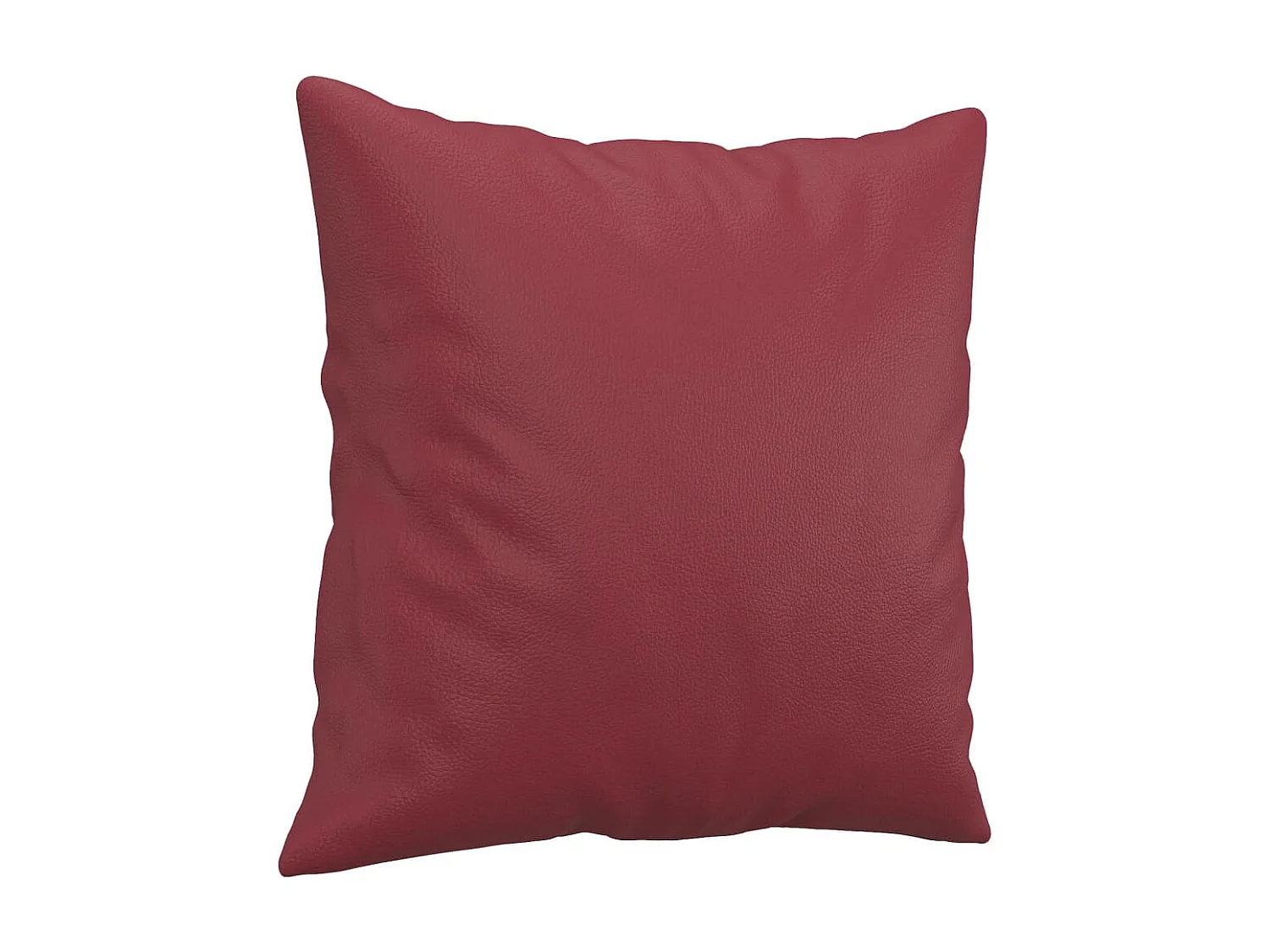 3-Sitzer-Sofa mit Zierkissen Weinrot 180 cm Kunstleder