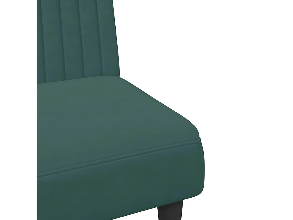 Set di Divani 2 pz Verde Scuro in Velluto