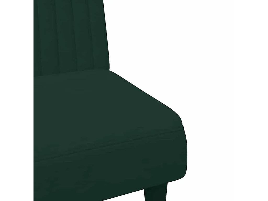 Ensemble de canapés 2 pcs vert foncé velours
