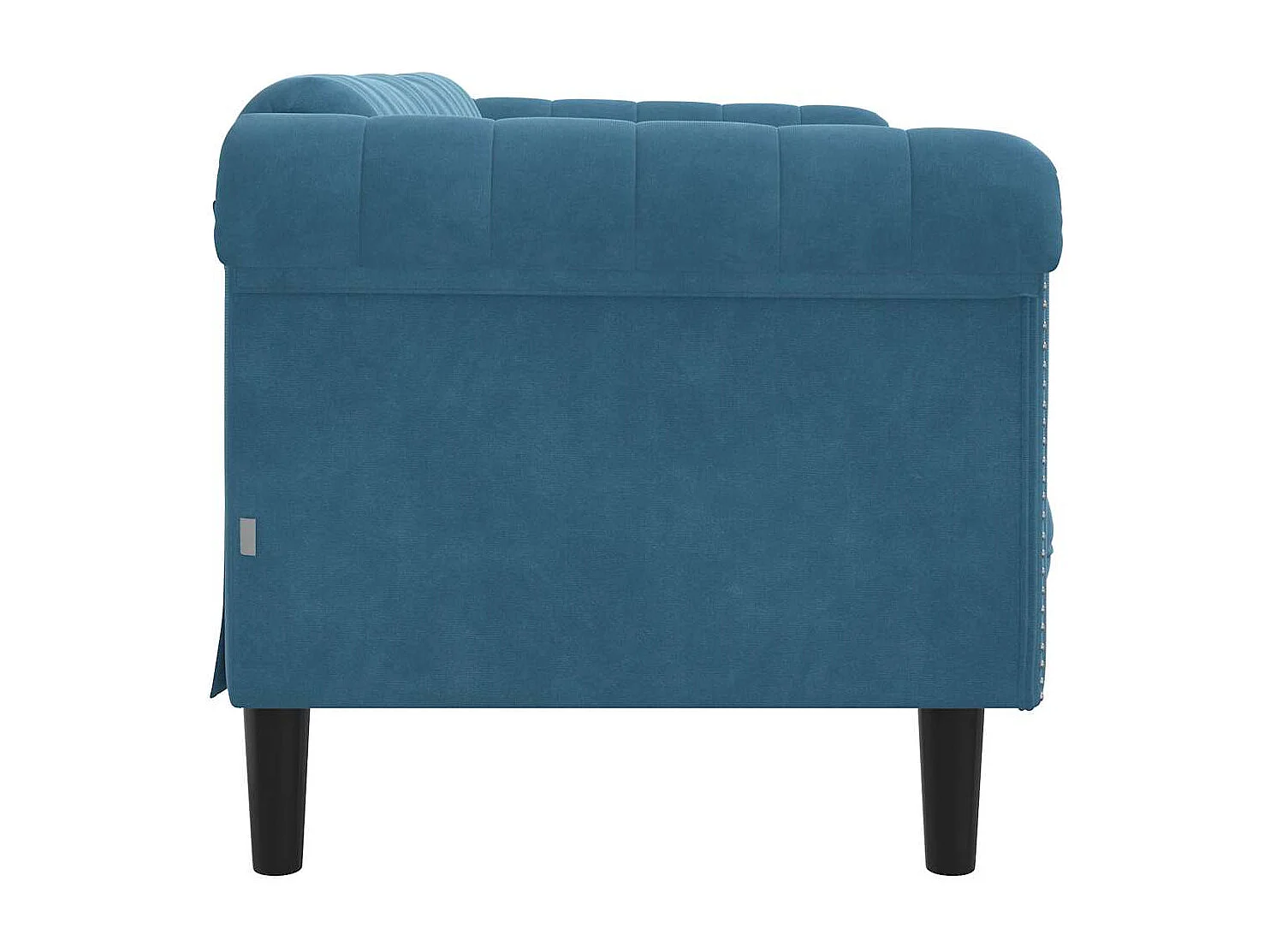 2-zitsbank fluweel blauw