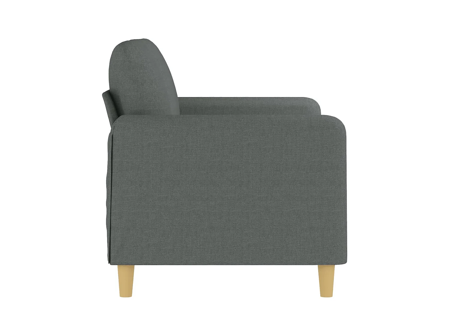 2-Sitzer-Sofa Dunkelgrau 120 cm Stoff