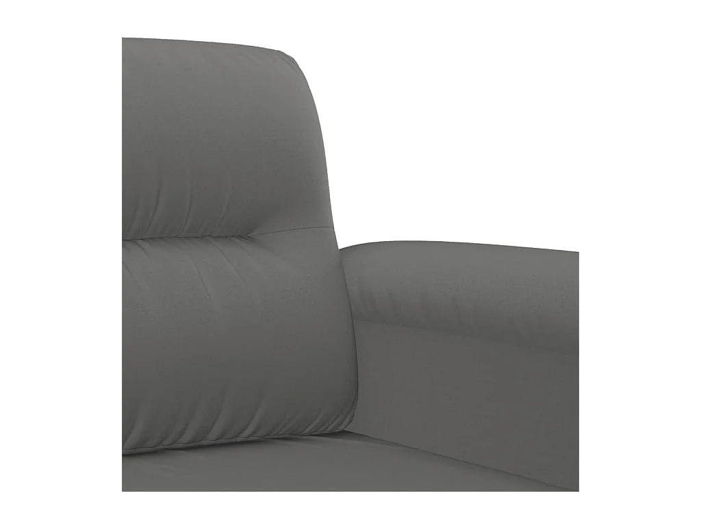 3-Sitzer-Sofa Dunkelgrau 180 cm Mikrofasergewebe