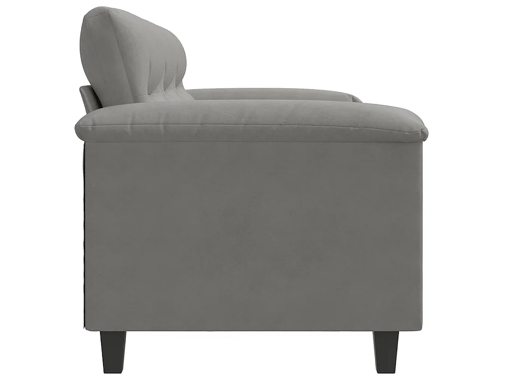 3-Sitzer-Sofa Dunkelgrau 180 cm Mikrofasergewebe