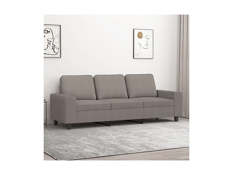 3-Sitzer-Sofa Taupe 180 cm Stoff