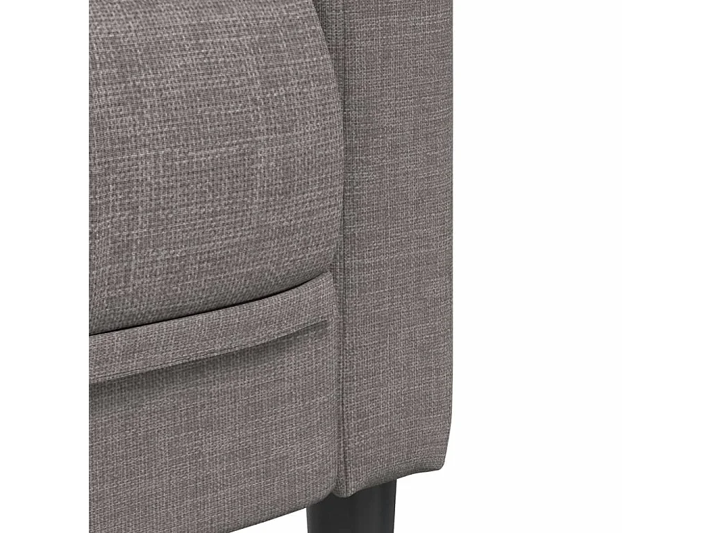 Tweezitsbank stof taupe