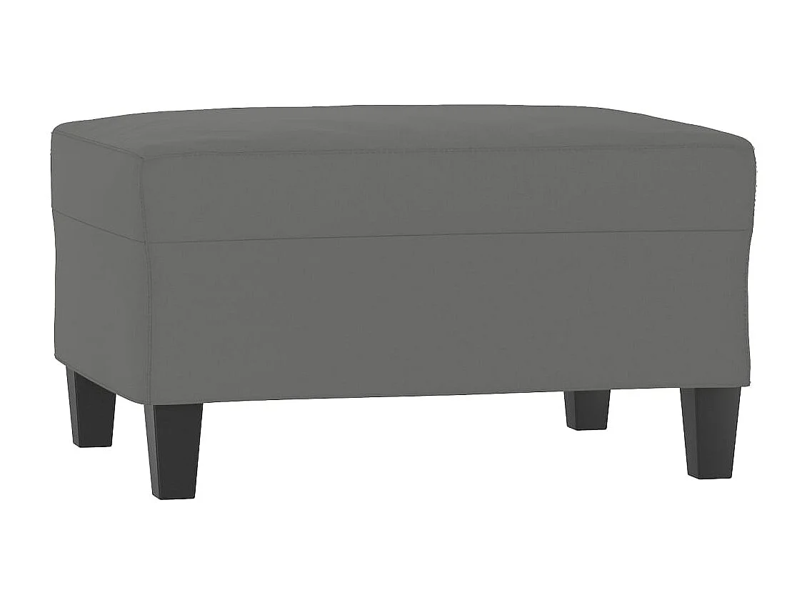 Ensemble de canapés 2 pcs coussins Gris foncé Tissu microfibre