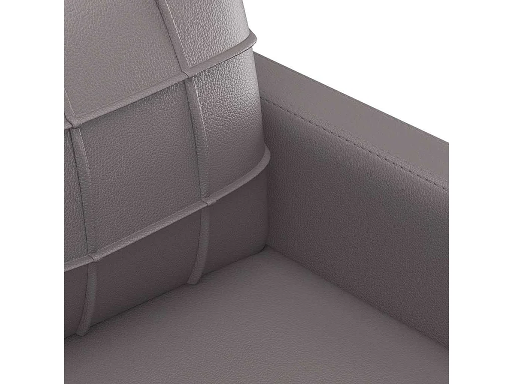 Sessel Grau 60 cm Kunstleder