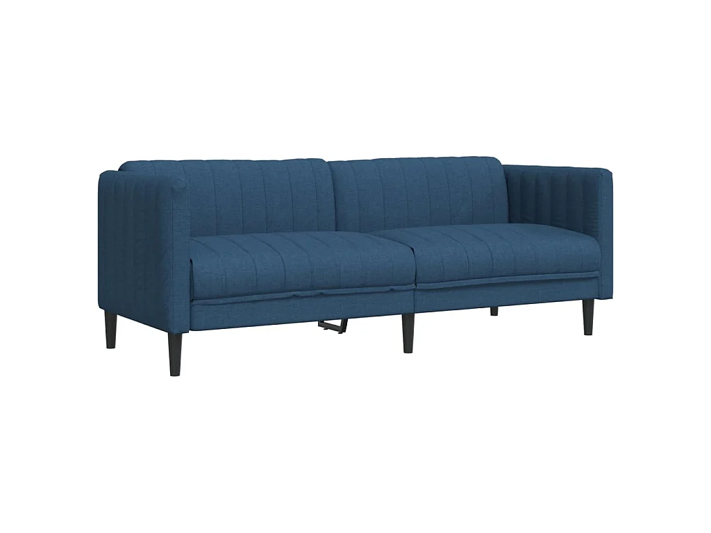 Ensemble de canapés 3 pcs bleu tissu