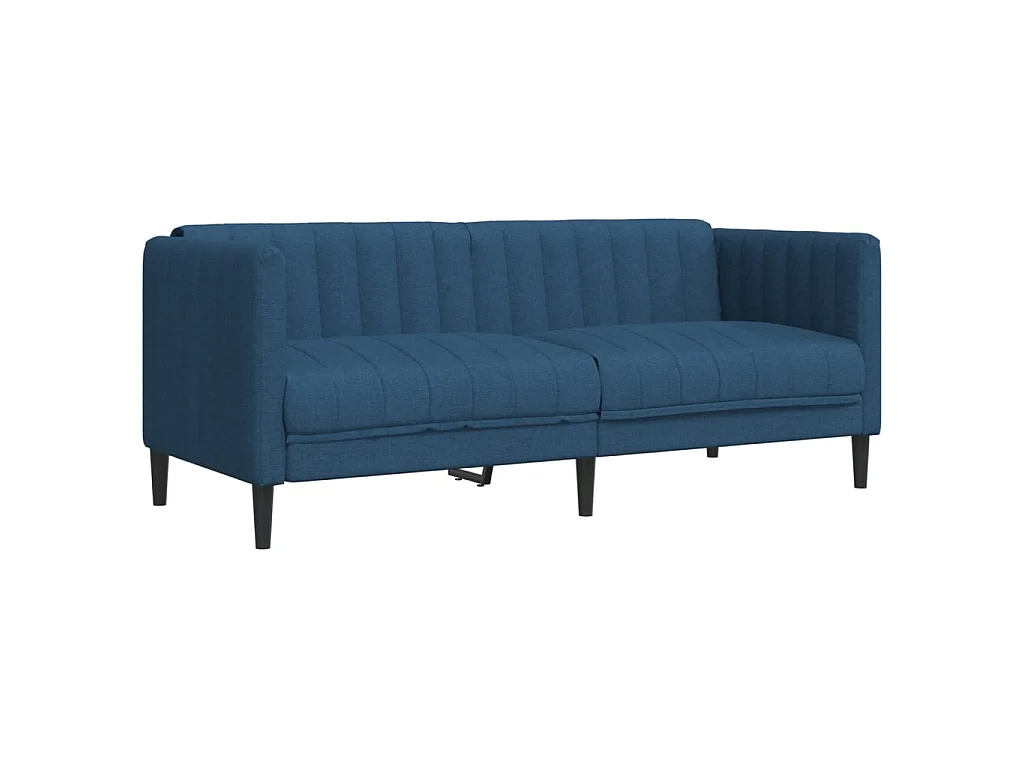 Ensemble de canapés 3 pcs bleu tissu