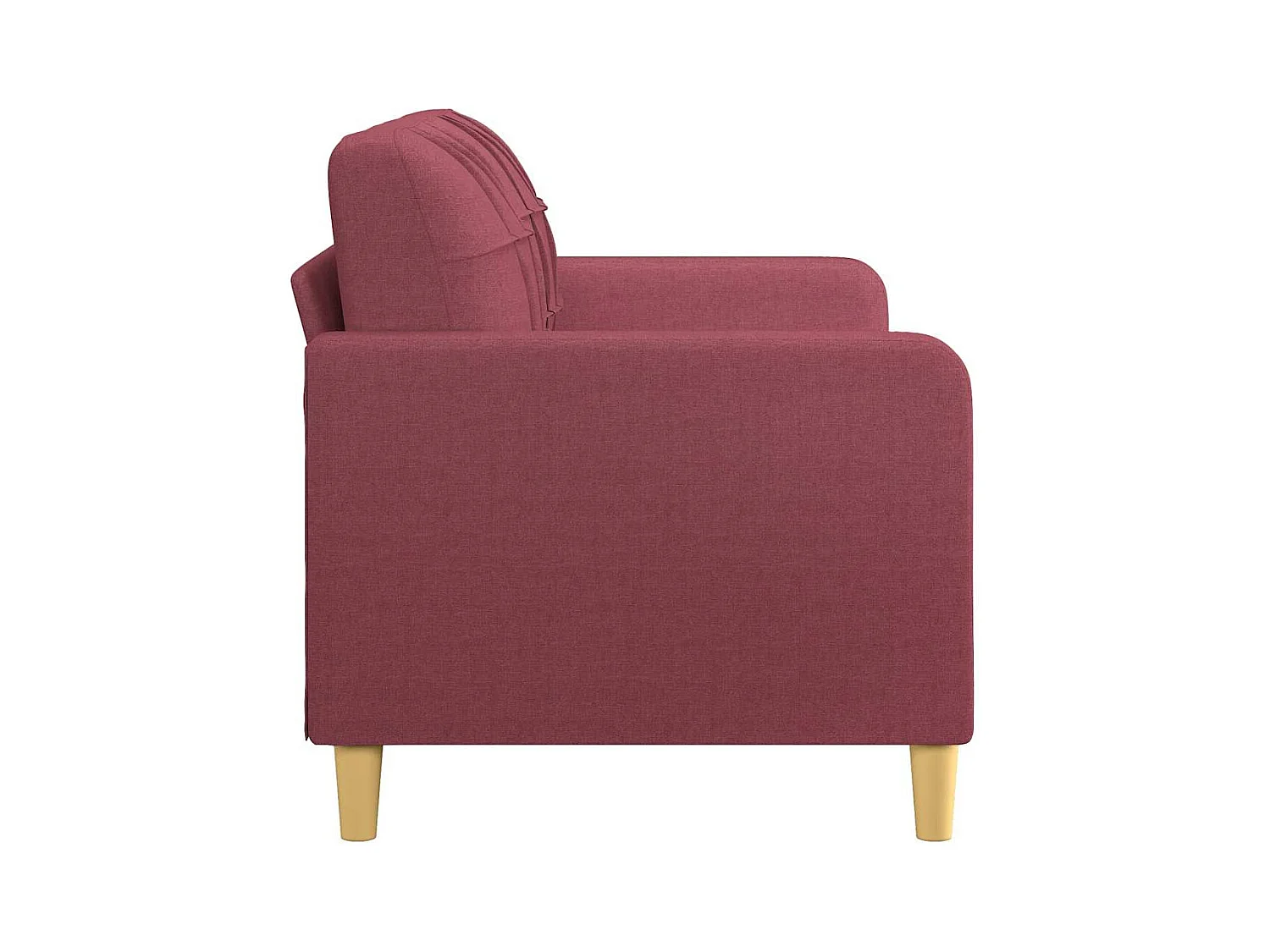 2-Sitzer-Sofa Weinrot 140 cm Stoff