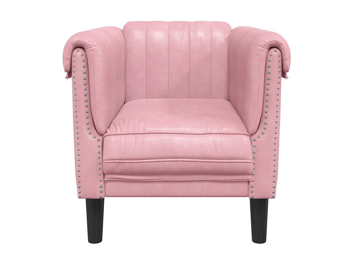 Fauteuil rose velours