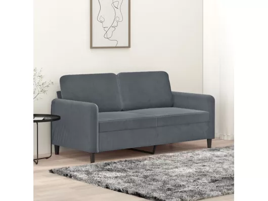 Kauf Unique 2-Sitzer-Sofa Dunkelgrau 140 cm Samt