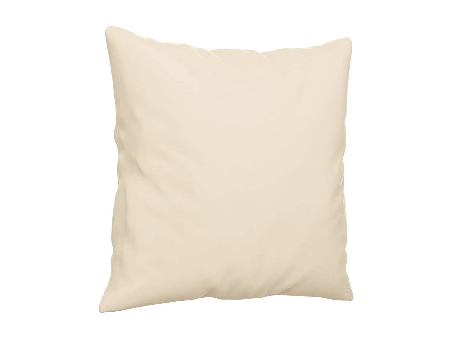 Canapé 2 places avec oreillers beige 140 cm tissu microfibre