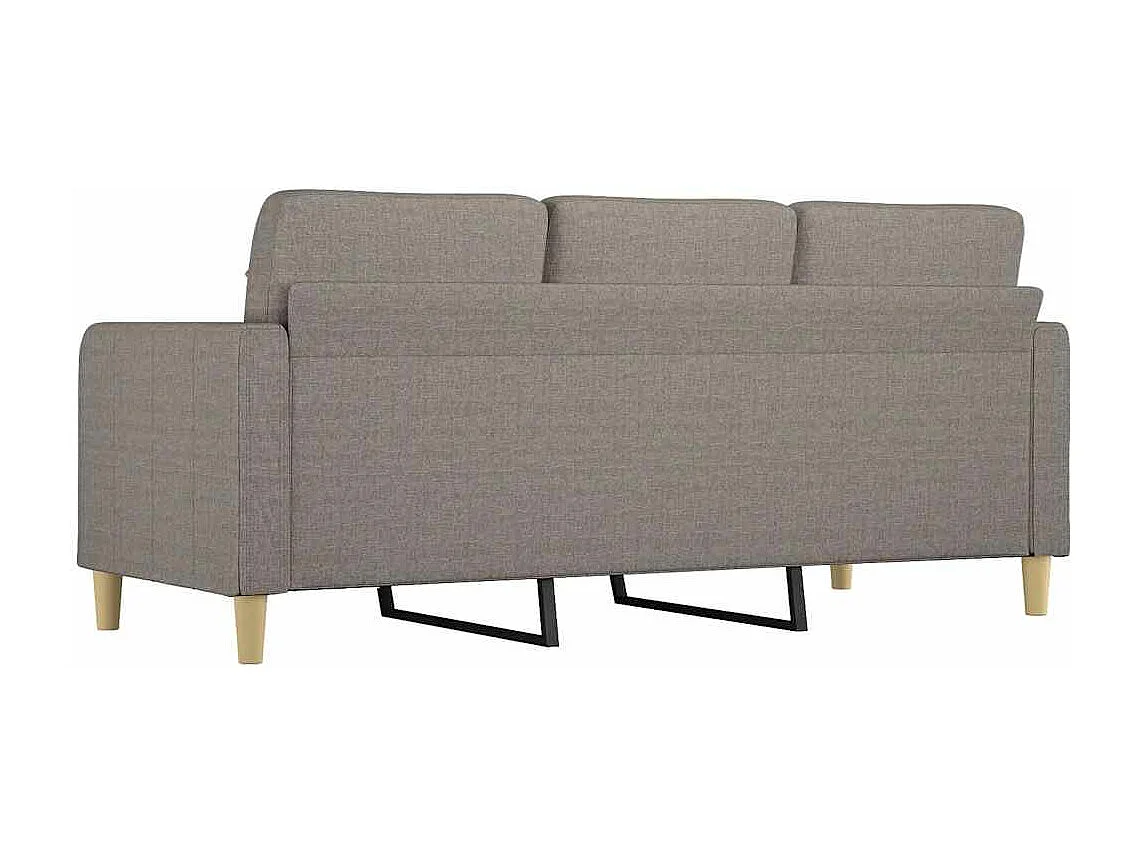 3-Sitzer-Sofa Taupe 180 cm Stoff