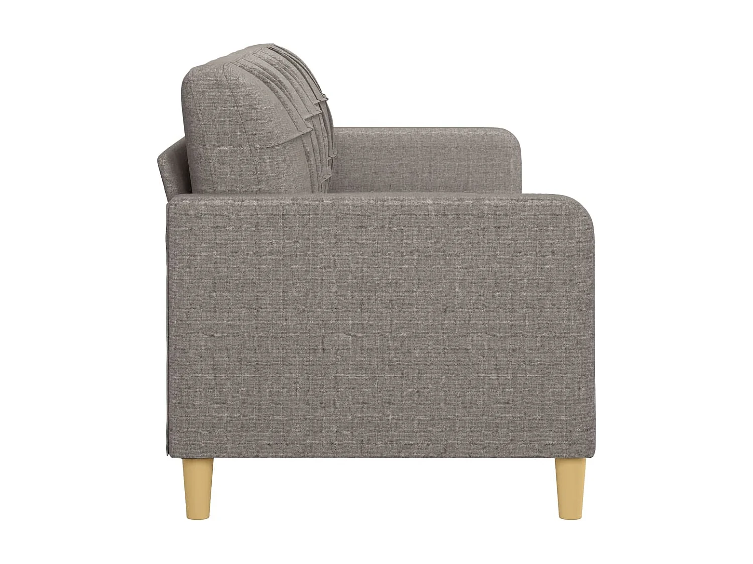 3-Sitzer-Sofa Taupe 180 cm Stoff