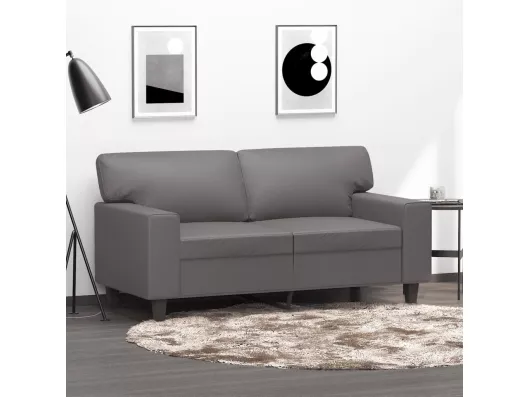 Kauf Unique 2-Sitzer-Sofa Grau 120 cm Kunstleder