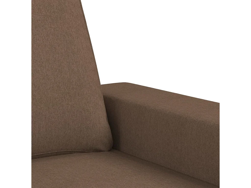 2-Sitzer-Sofa Braun 140 cm Stoff
