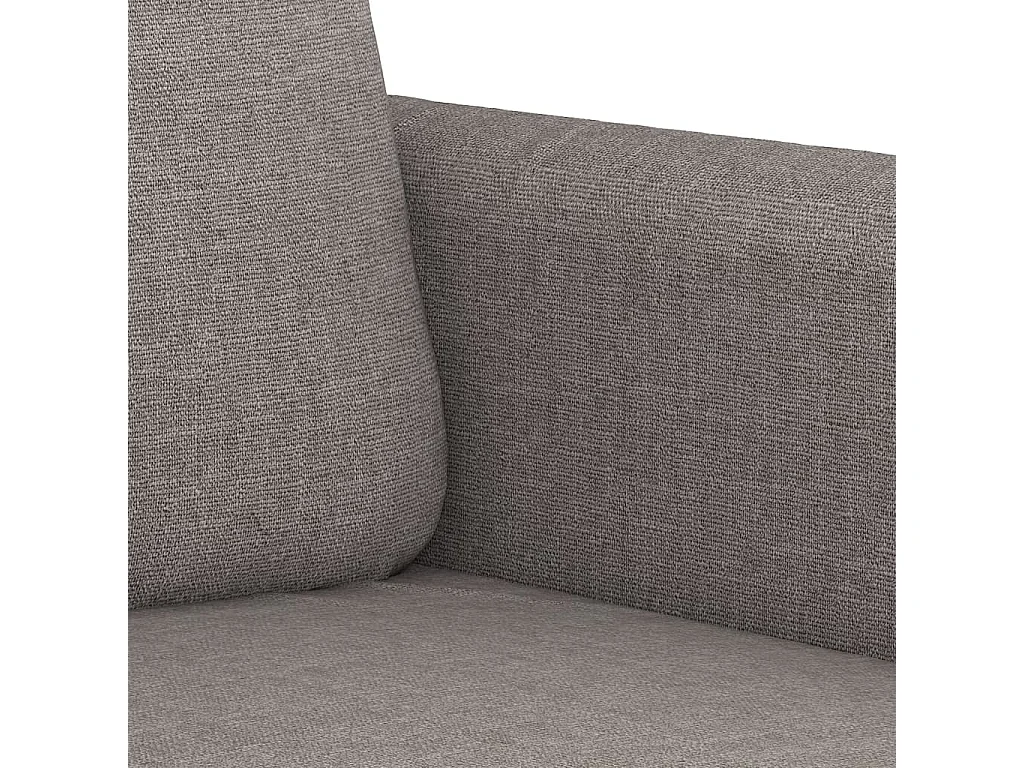 Sofá de 2 plazas de tela gris taupé 140 cm