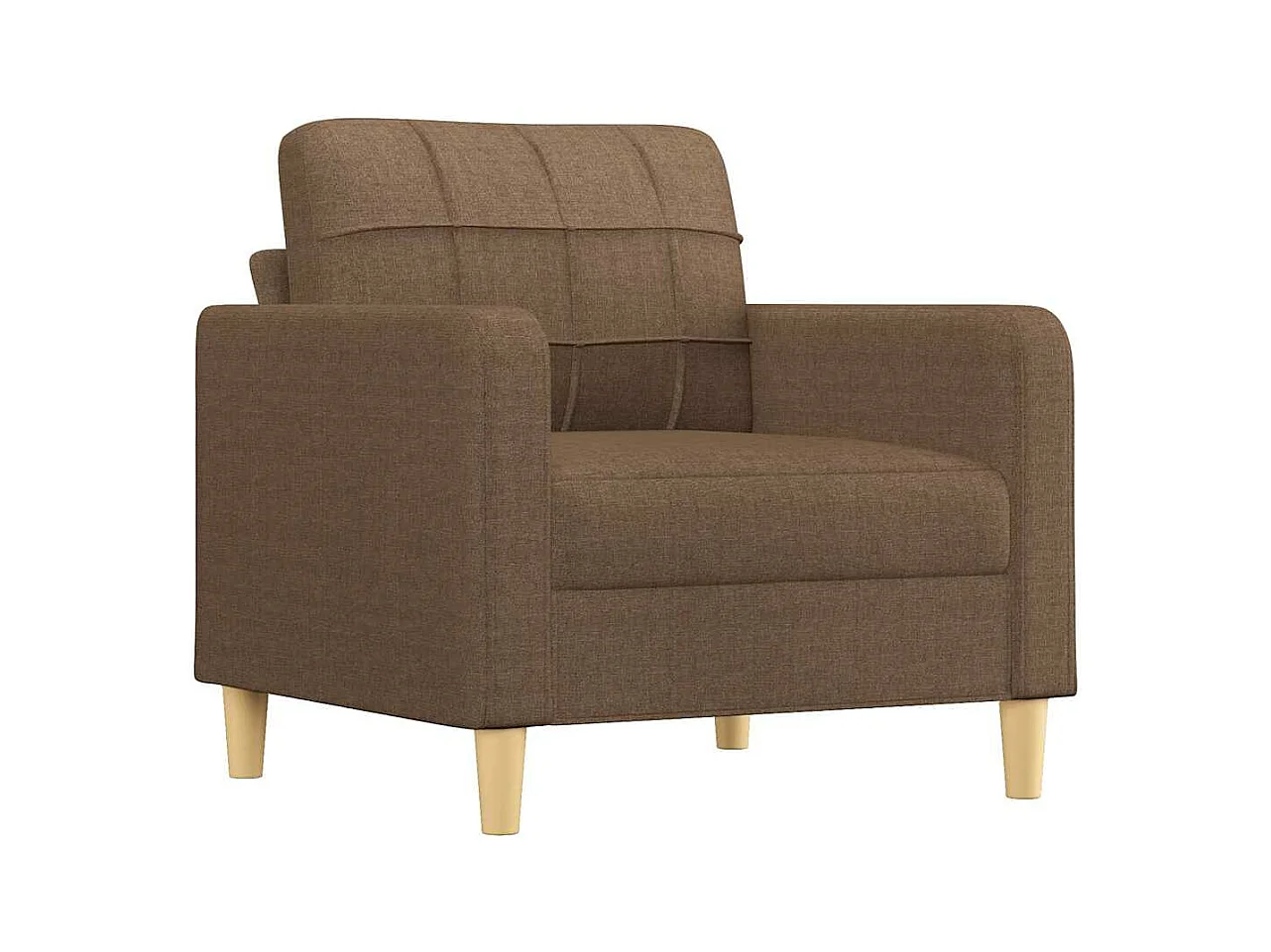Sillón de tela marrón 60 cm