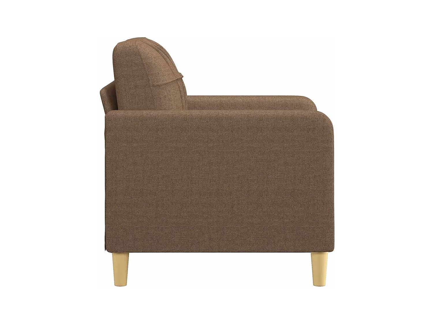 Sillón de tela marrón 60 cm