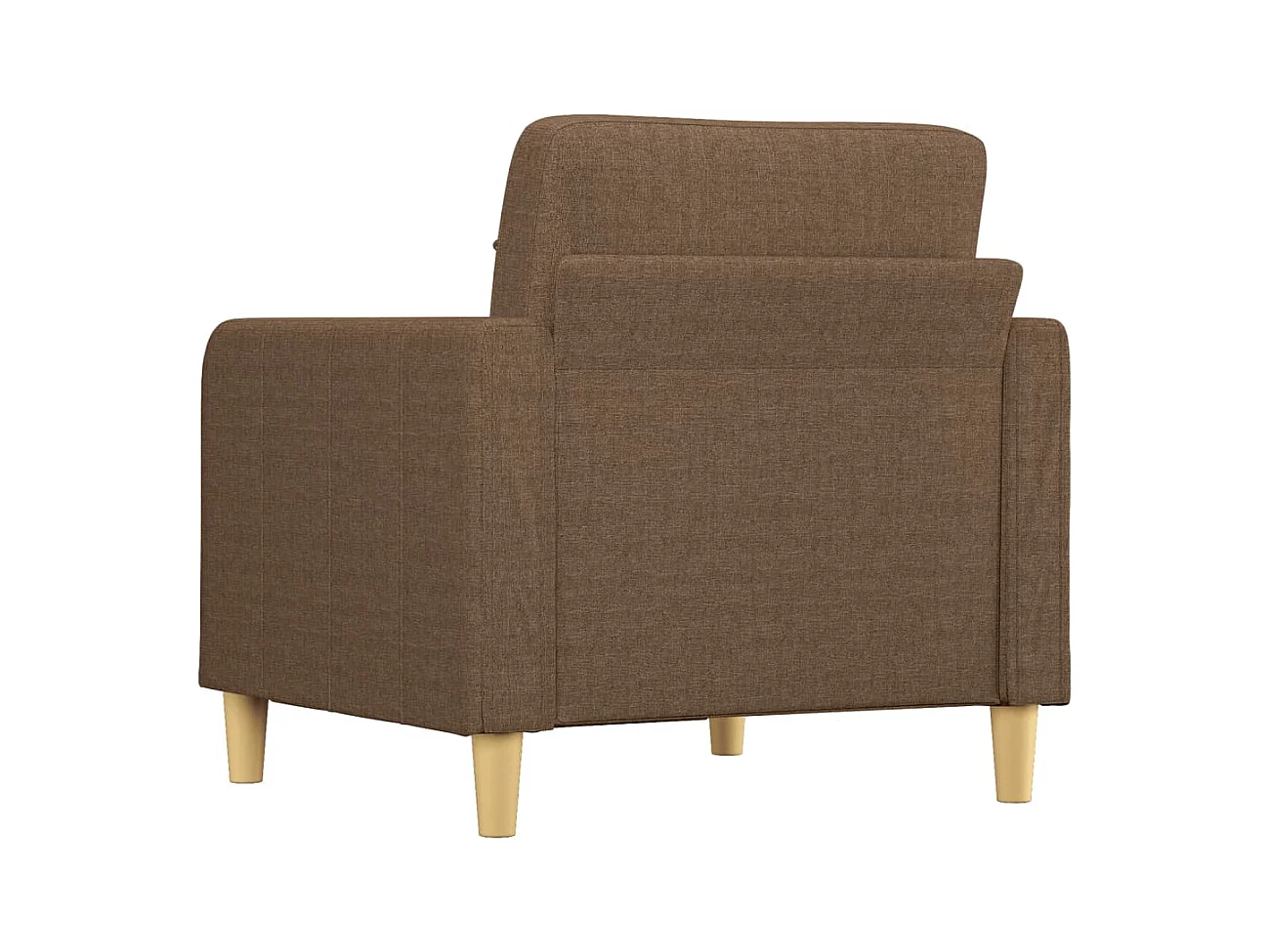 Sillón de tela marrón 60 cm
