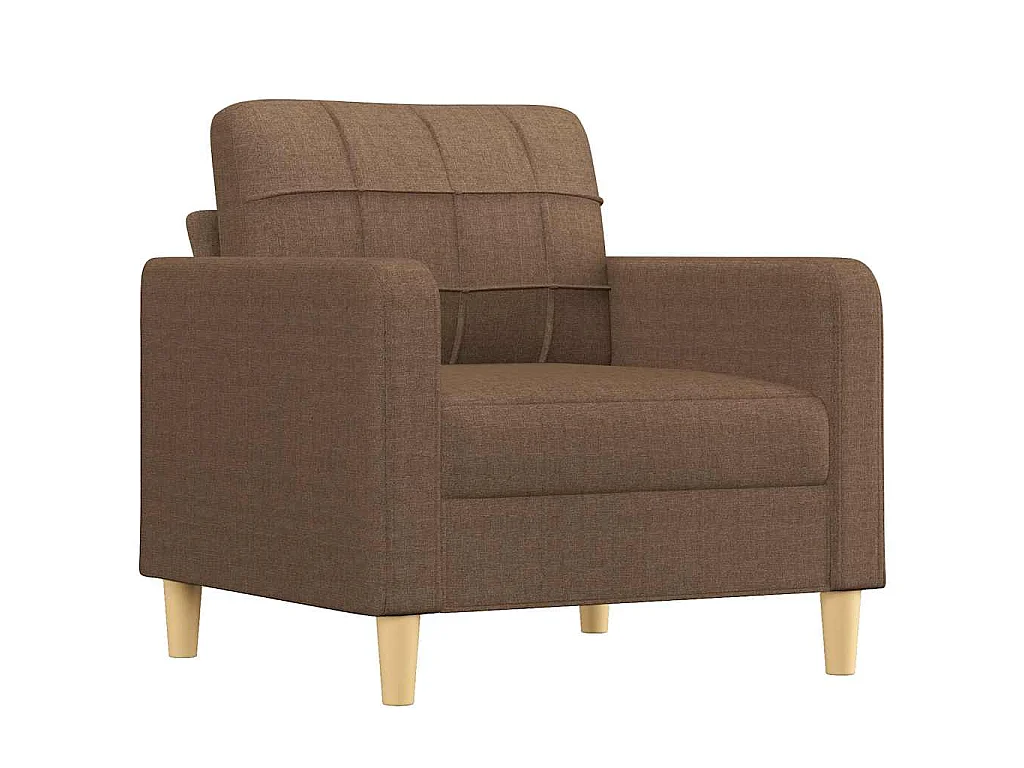 Fauteuil 60 cm stof bruin