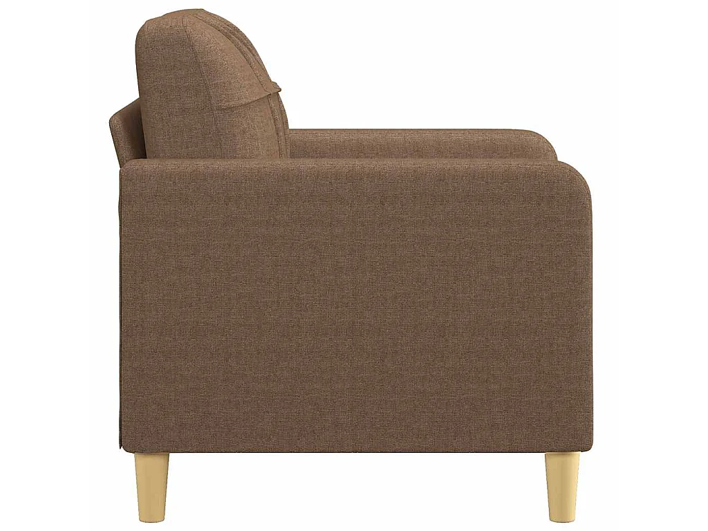 Fauteuil Marron 60 cm Tissu