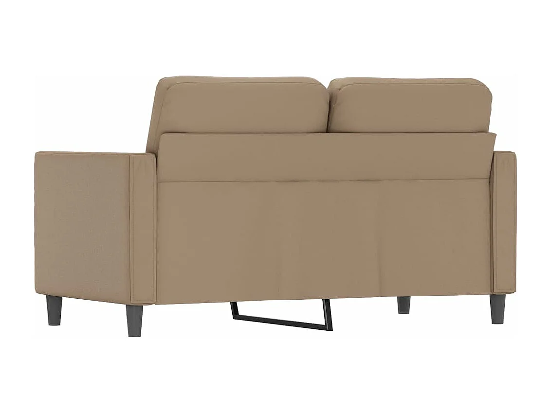 2-Sitzer-Sofa Cappuccino-Braun 120 cm Kunstleder