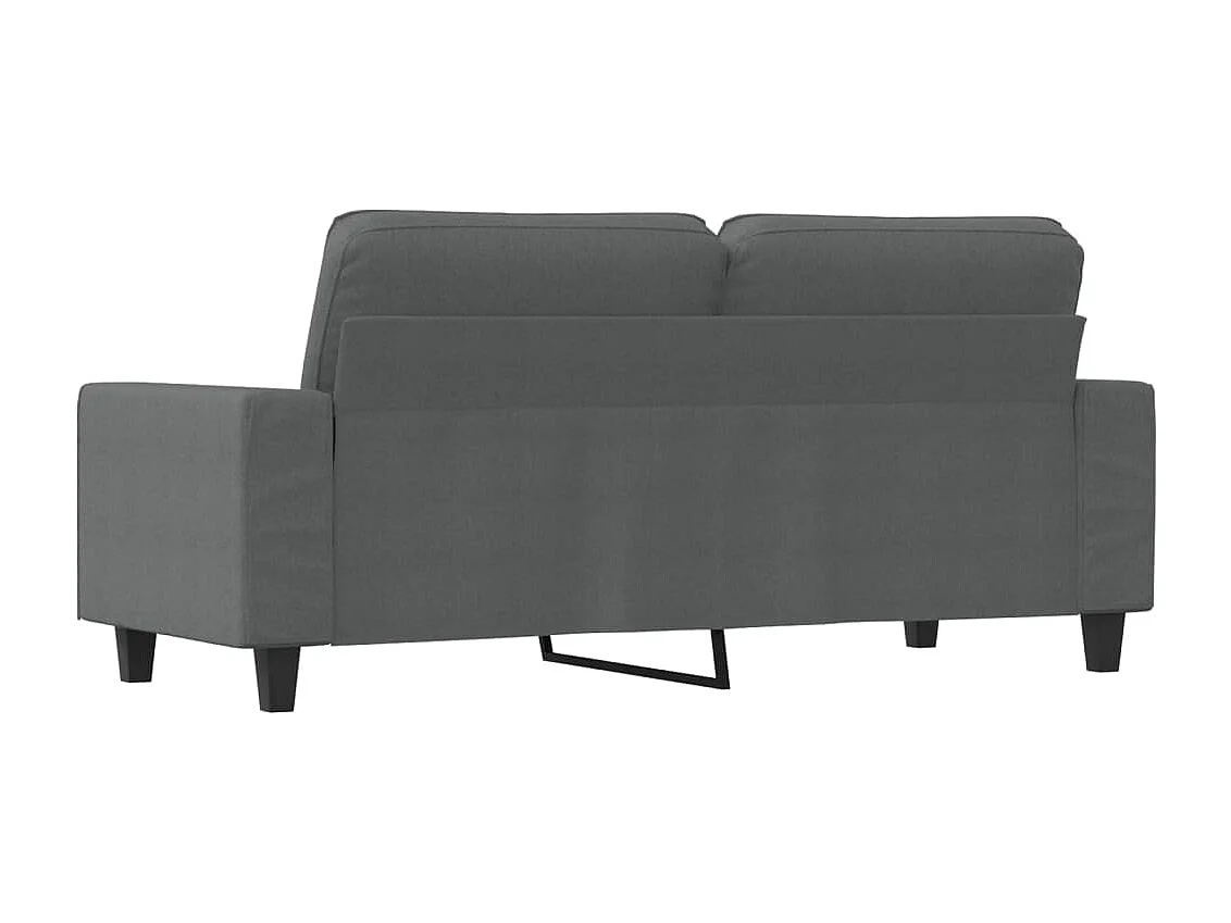 2-Sitzer-Sofa Dunkelgrau 140 cm Stoff