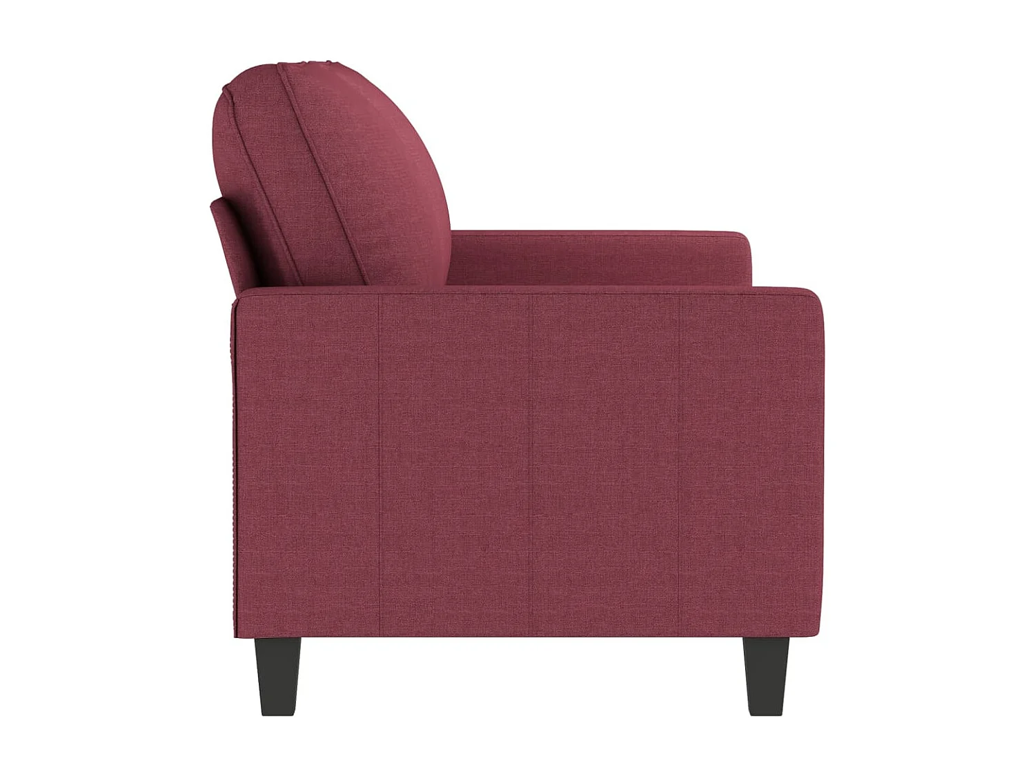 2-Sitzer-Sofa Weinrot 140 cm Stoff