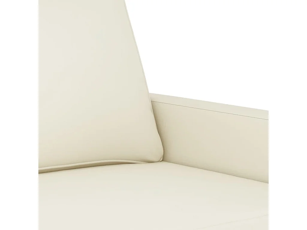 2-Sitzer-Sofa Creme 140 cm Samt