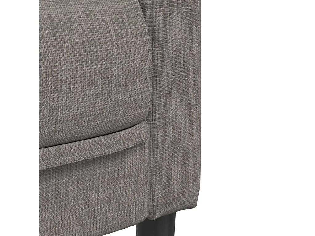 Sillón de tela gris taupe