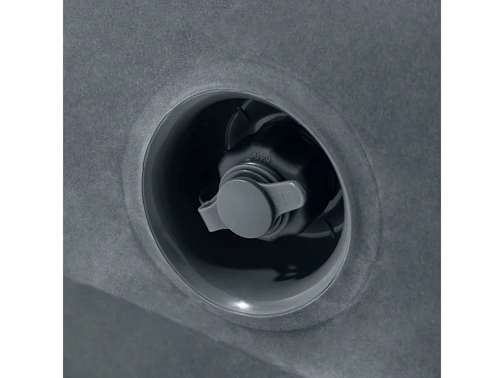 Chaise coulissante 203x231x66 cm Gris foncé