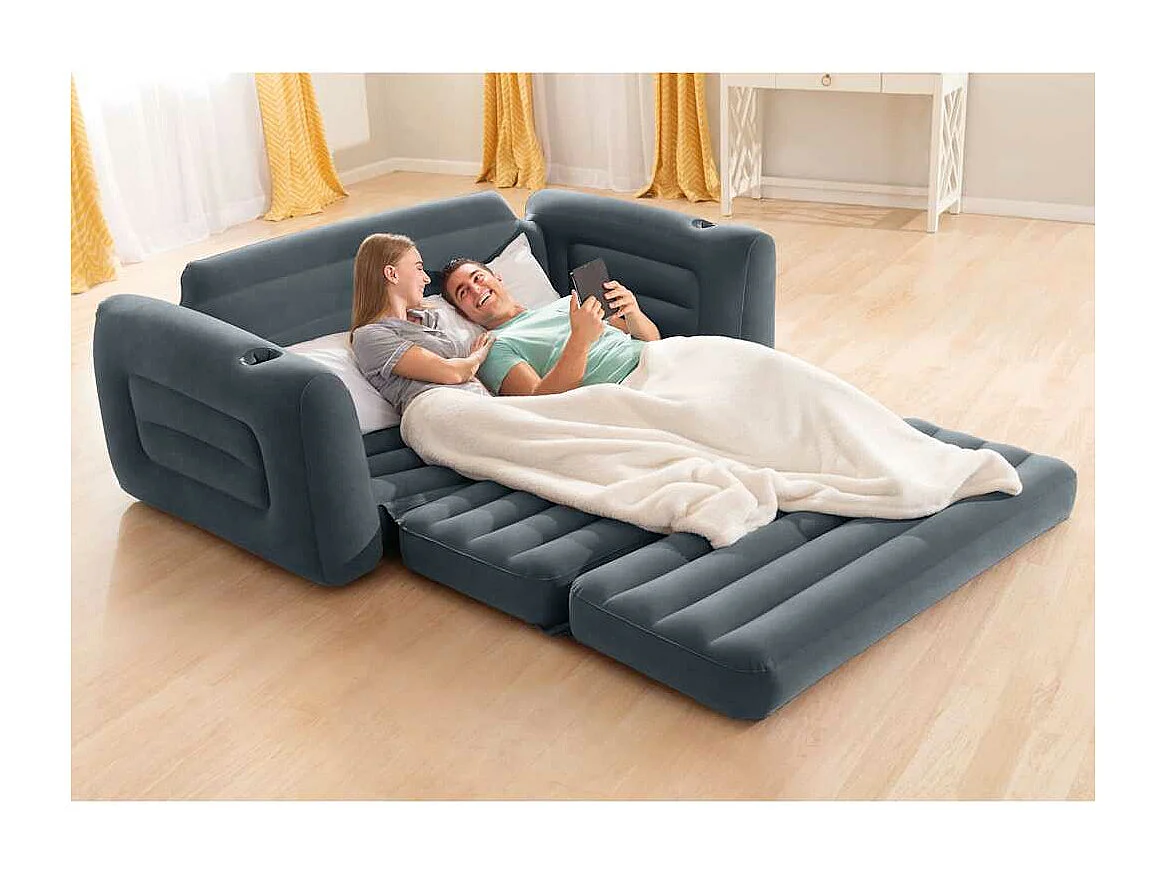 Chaise coulissante 203x231x66 cm Gris foncé