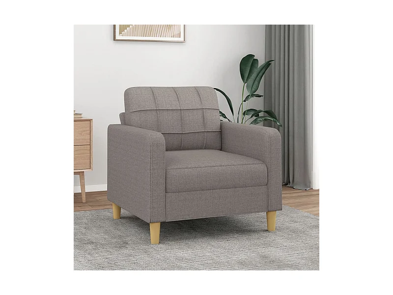 Fauteuil 60 cm stof taupe