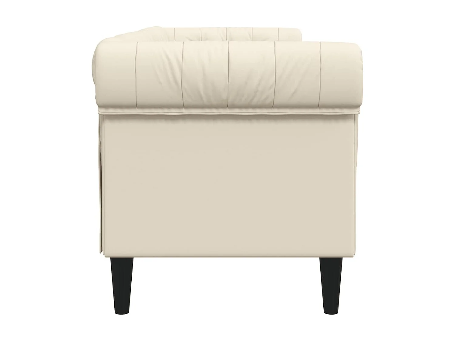 Canapé Chesterfield 3 places lin