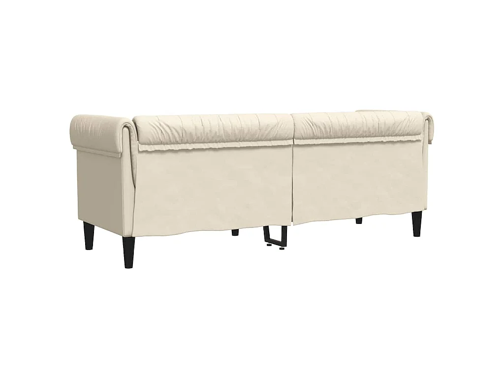 Canapé Chesterfield 3 places lin